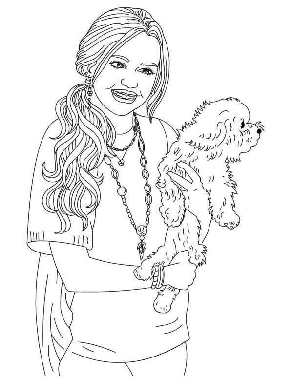 Desenho de Hannah Montana Coleção para Colorir