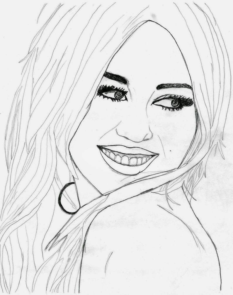 Desenho de Hannah Montana Popstar para Colorir