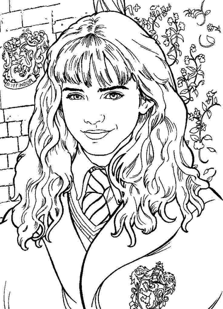 Desenho de Hermione Granger para Imprimir Lápis de Cor