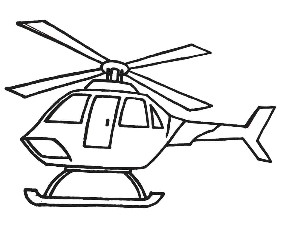 Desenho de Helicóptero Imprimivel Download