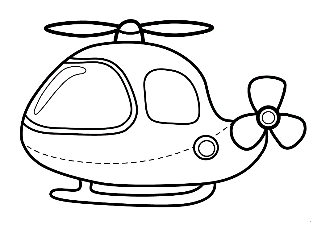 Desenho de Helicóptero Infantil
