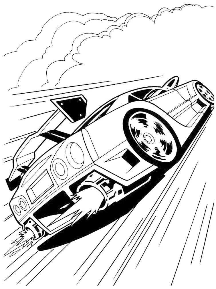 Desenho Hot Wheels para Colorir
