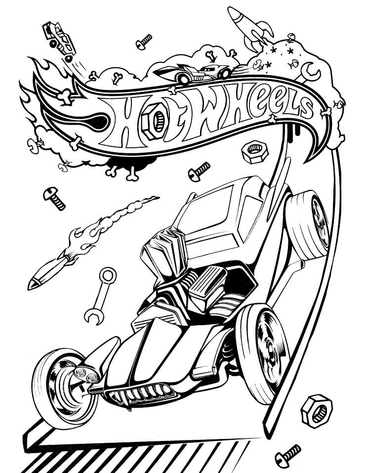 Desenho Hot Wheels para Imprimir