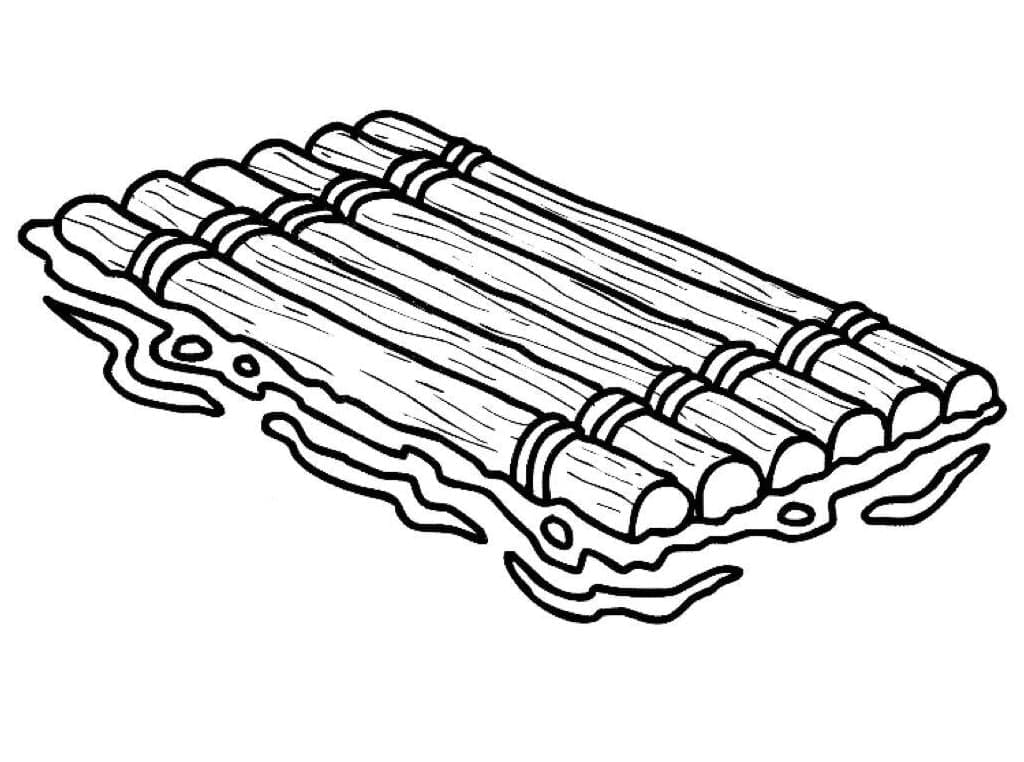 Desenho de Jangada para Colorir Desenho Grátis Desenho de Jangada para Colorir Desenho Grátis