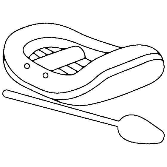 Desenho de Jangada para Colorir Online