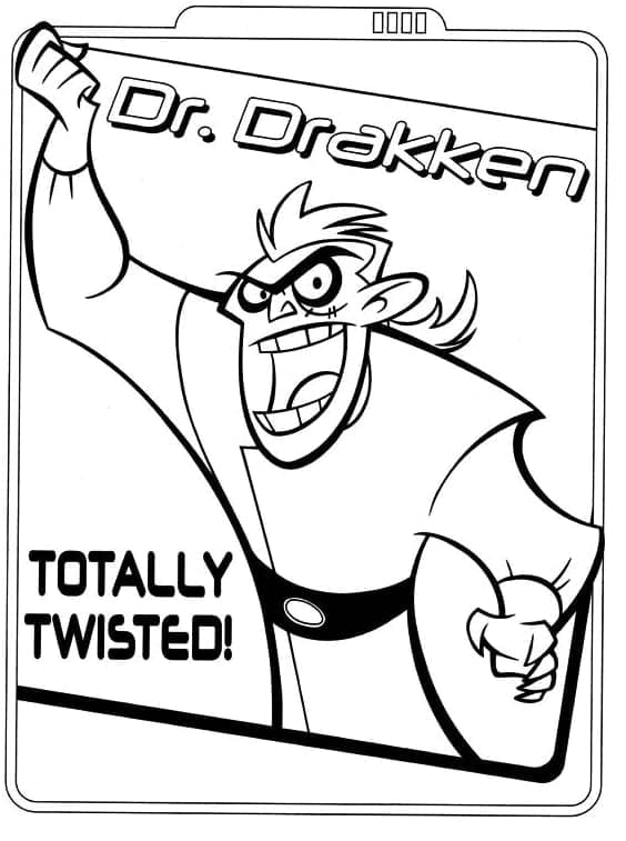 Desenhos de Dr Drakken de Kim Possible para Colorir