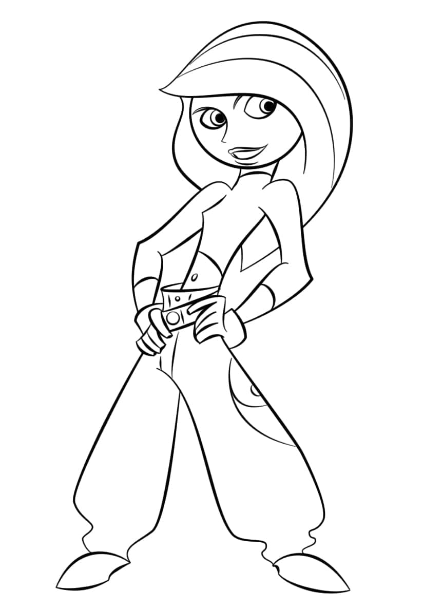 Desenhos de Foto de Kim Possible para Colorir