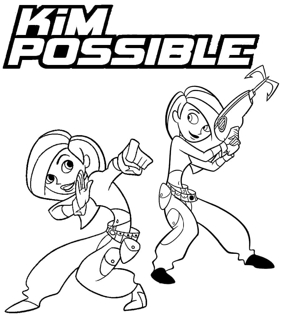 Desenhos de Kim Possible Grátis para Colorir