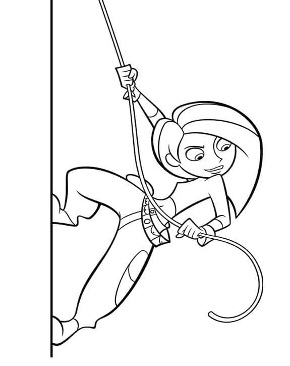 Desenhos de Kim Possible Incrível para Colorir