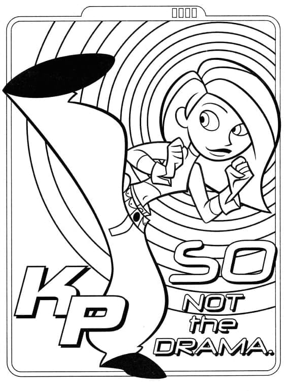 Desenhos de Kim Possible para Crianças de 1 Ano para Colorir