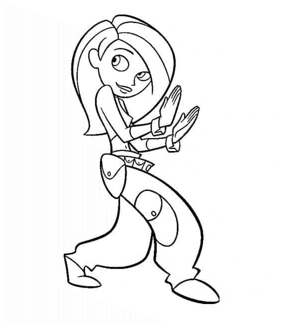 Desenhos de Kim Possible para Crianças de 3 Ano para Colorir