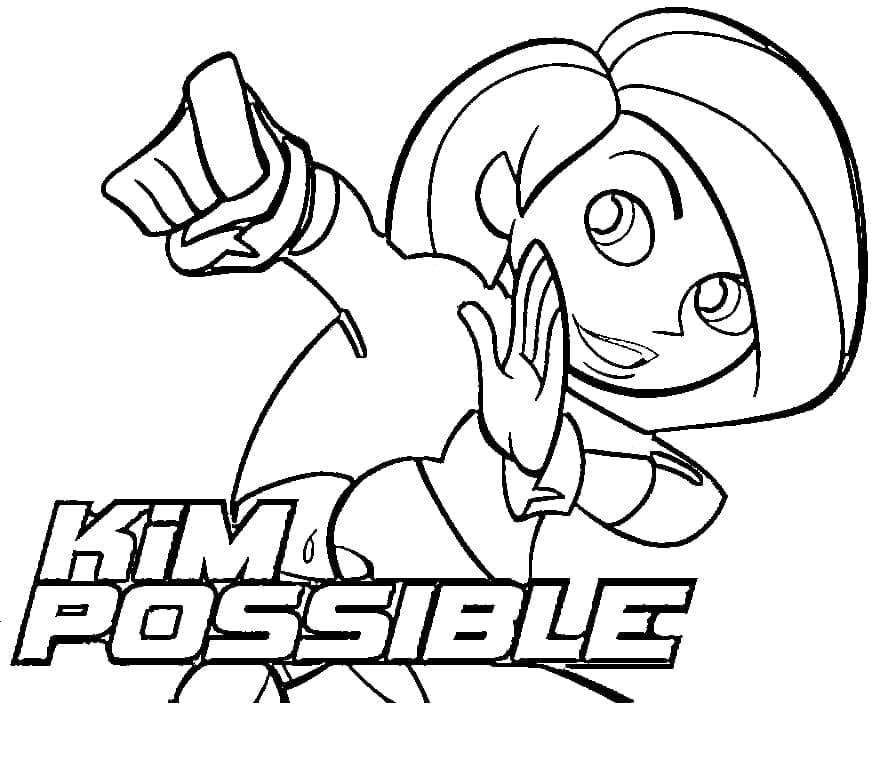 Desenhos de Kim Possible para Crianças de 4 Ano para Colorir