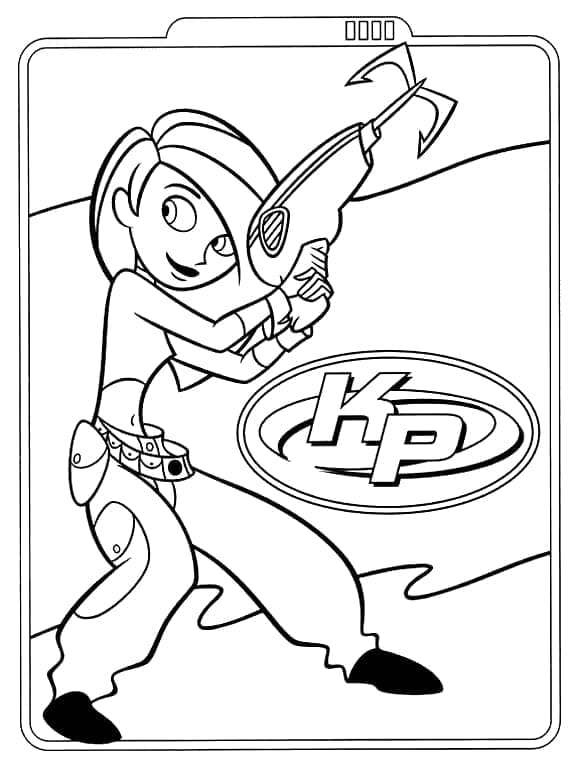 Desenhos de Kim Possible para Crianças para Colorir