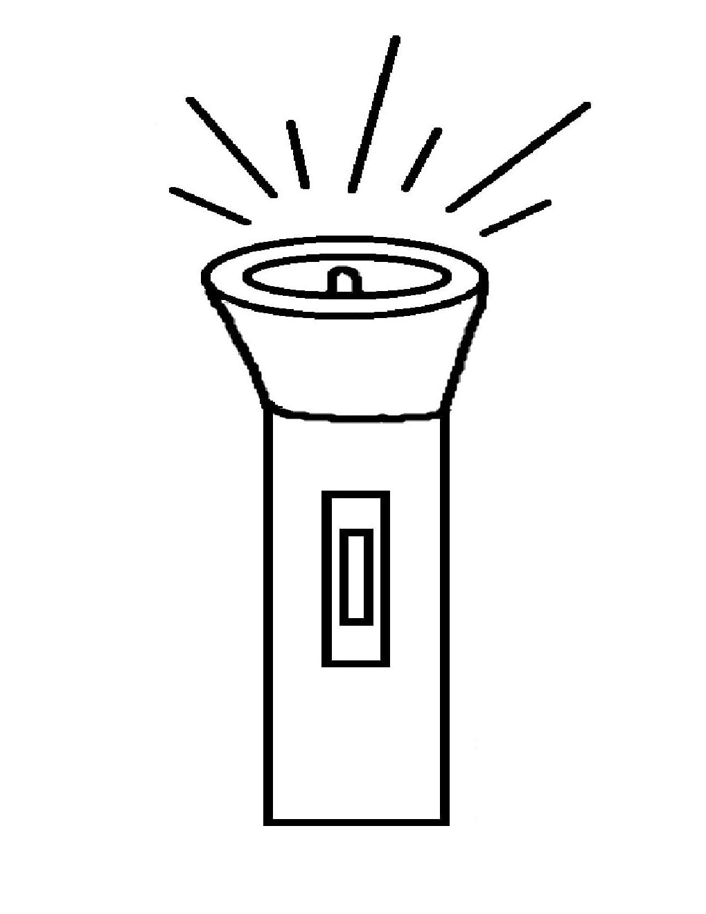 Desenho de Lanterna Brilhante para Colorir