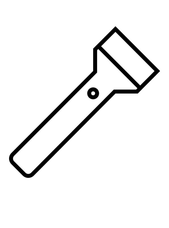 Desenho de Lanterna Muito Simples para Colorir