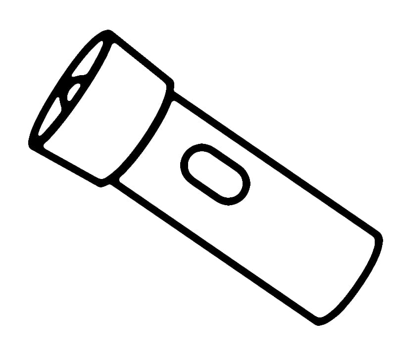 Desenho de Lanterna Simples para Colorir