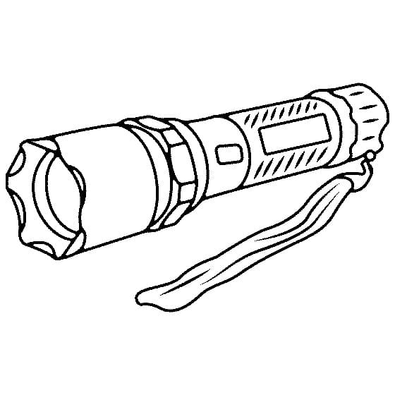 Desenho de Pequena Lanterna para Colorir