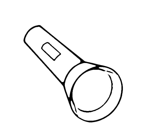 Desenho de uma Lanterna para Colorir