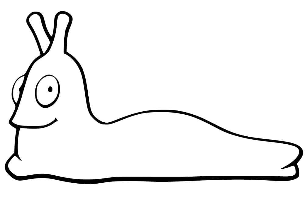 Desenho De Lesma Gratis Para Colorir