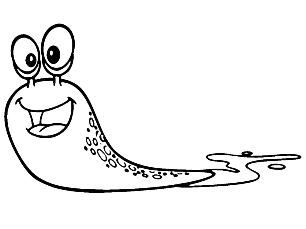 Desenho De Lesma Gratis Para Criancas Para Colorir