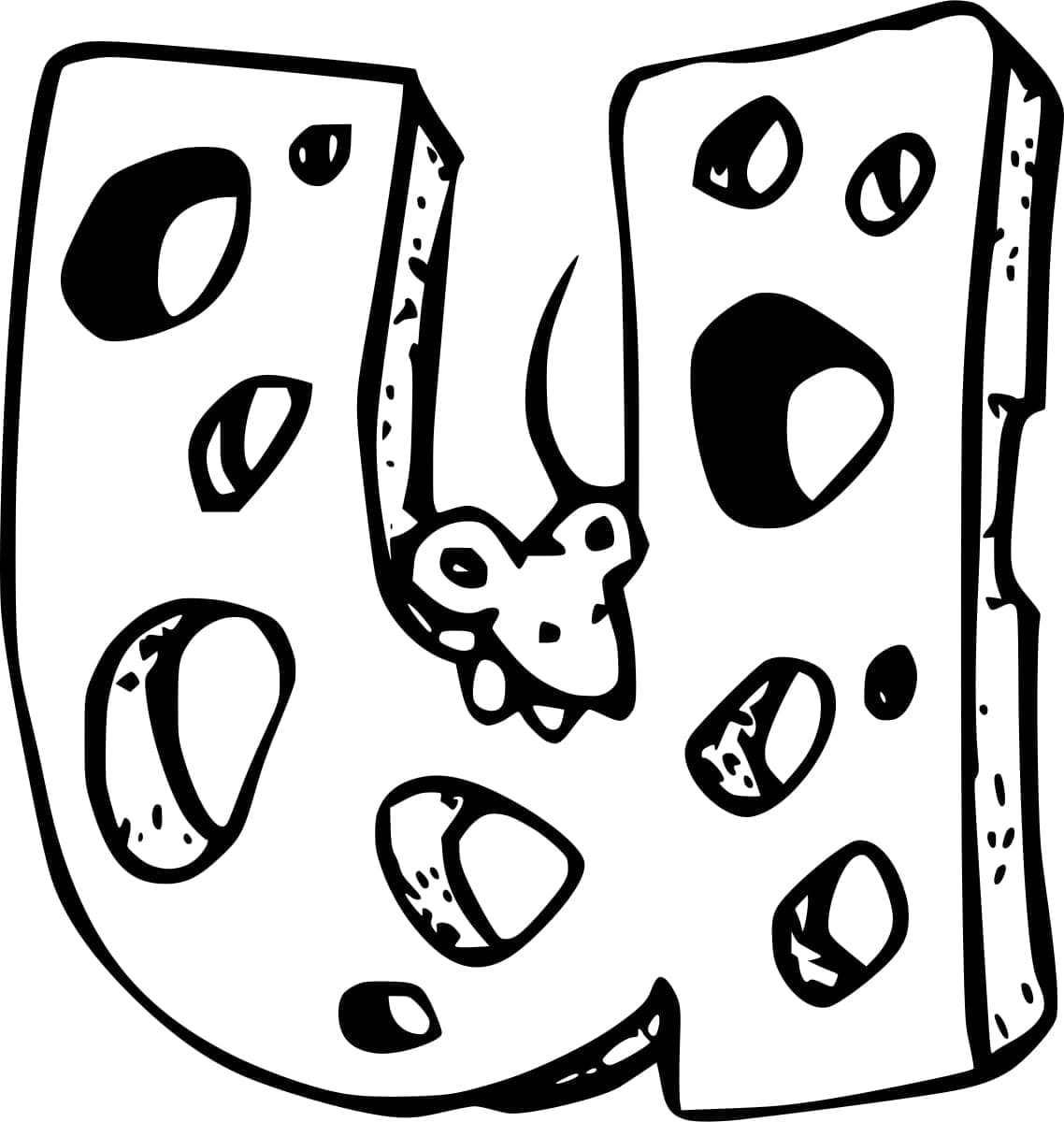 Desenho De Letra U Gratis Para Criancas Para Colorir