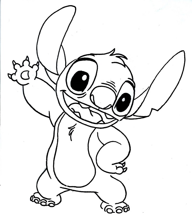 Desenho de Stitch