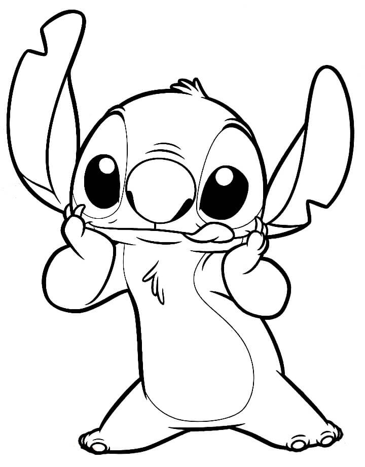 Desenho Stitch para Colorir