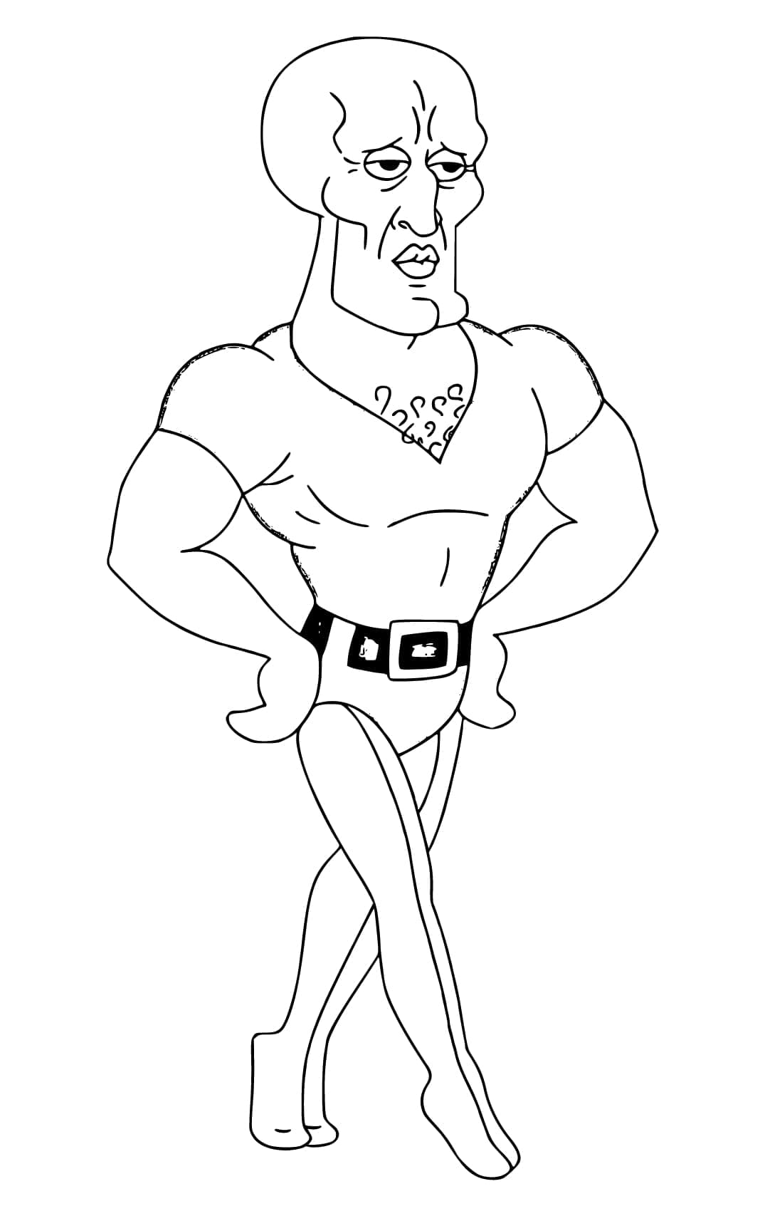 Desenho de Lula Molusco para Colorir