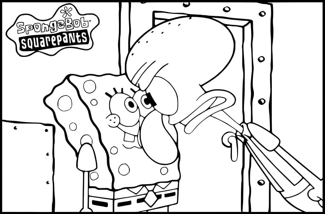 Desenho de Lula Molusco para Crianças para Colorir