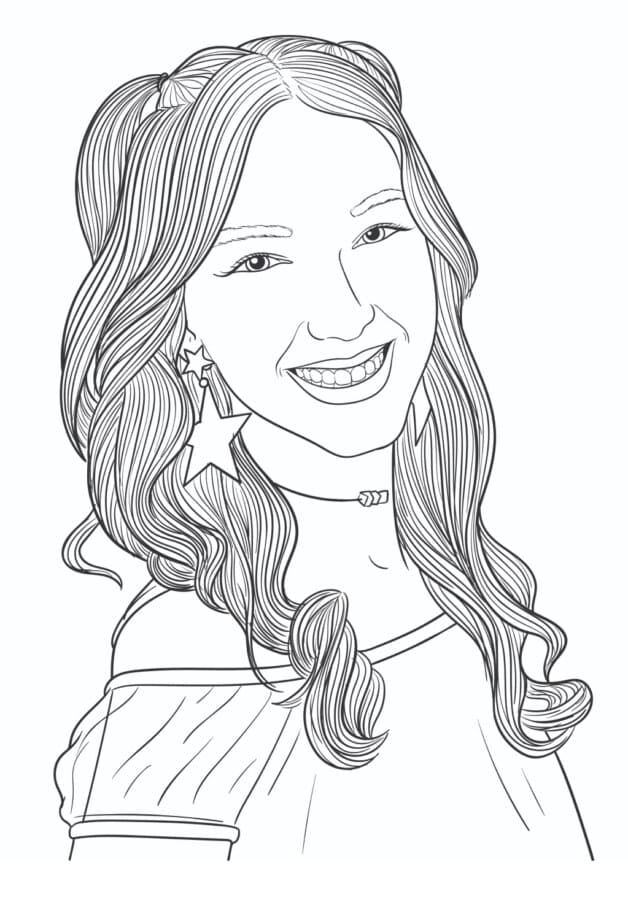 Desenho de Luluca Adorável para Colorir