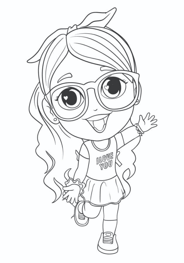 Desenho de Luluca Grátis para Crianças para Colorir