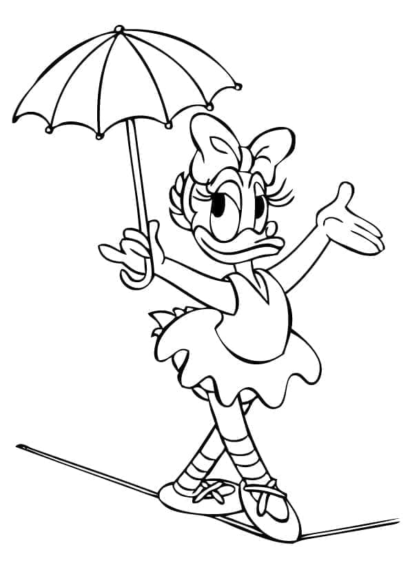 Desenho de Margarida Disney para Colorir