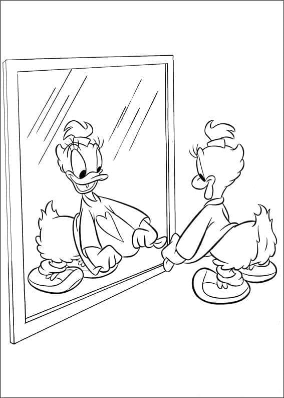 Desenho de Margarida Pata Muito Alegre para Colorir