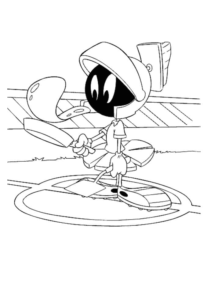 Desenho de Imagem de Marvin o Marciano para Colorir