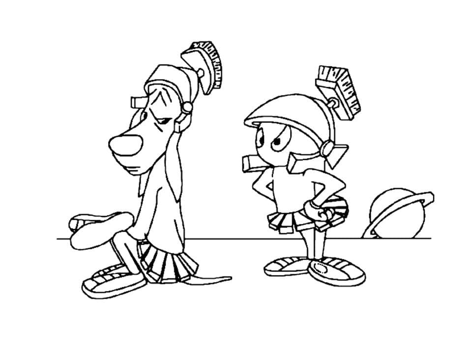 Desenho de Marvin o Marciano Grátis para Crianças para Colorir