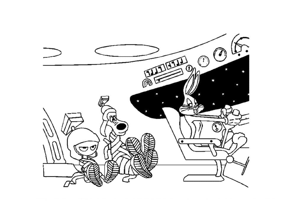 Desenho de Marvin o Marciano para Crianças para Colorir