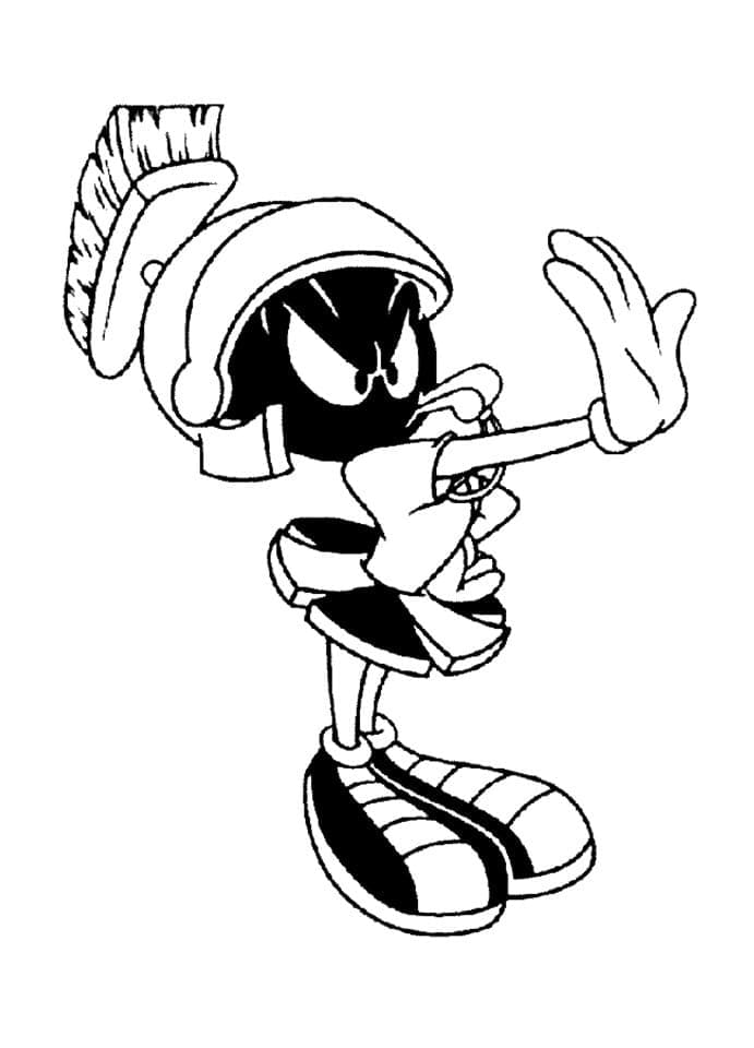 Desenho Looney Tunes Marvin o Marciano para Colorir