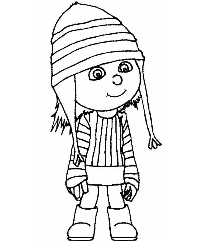 Desenho Edith de Meu Malvado Favorito para Colorir