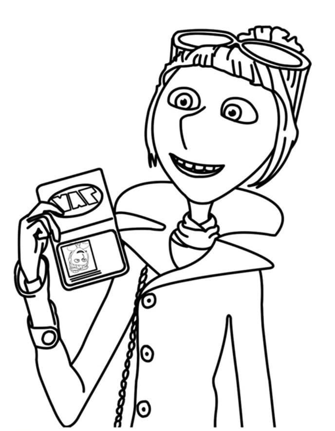 Desenho Lucy de Meu Malvado Favorito para Colorir Desenho Lucy de Meu Malvado Favorito para Colorir