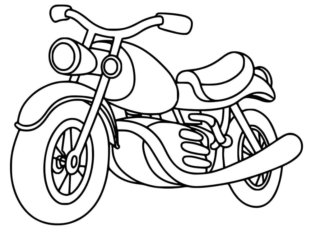 Desenho de Moto para Crianças