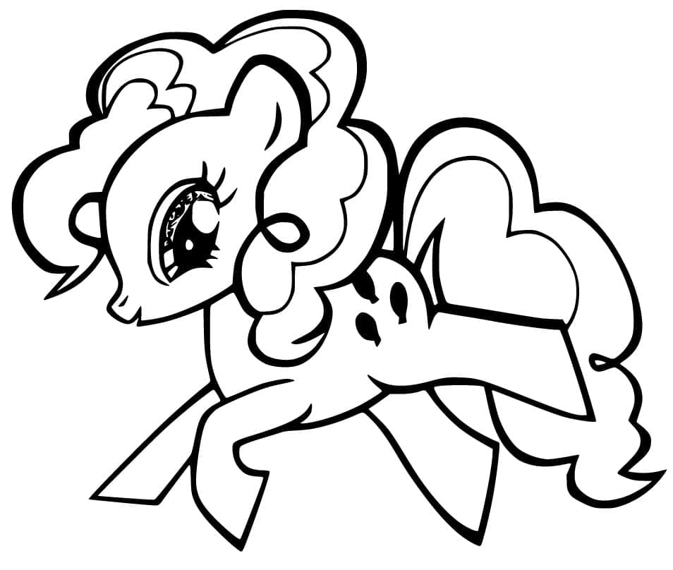 Desenho de a Linda Pinkie Pie para Colorir