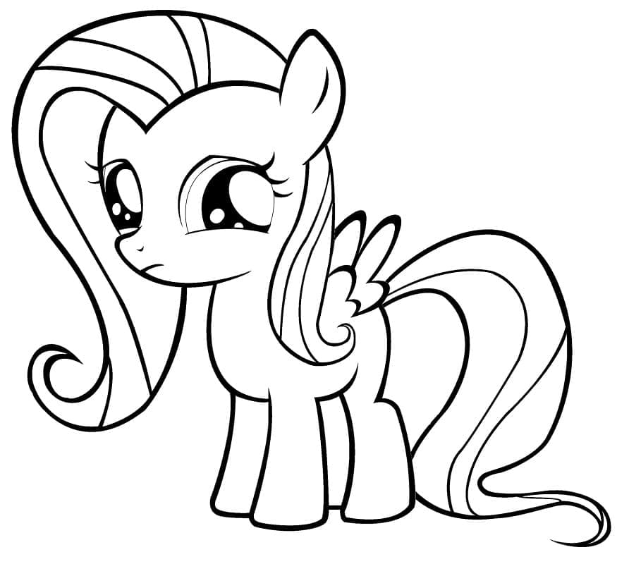 Desenho de Fluttershy de My Little Pony para Colorir