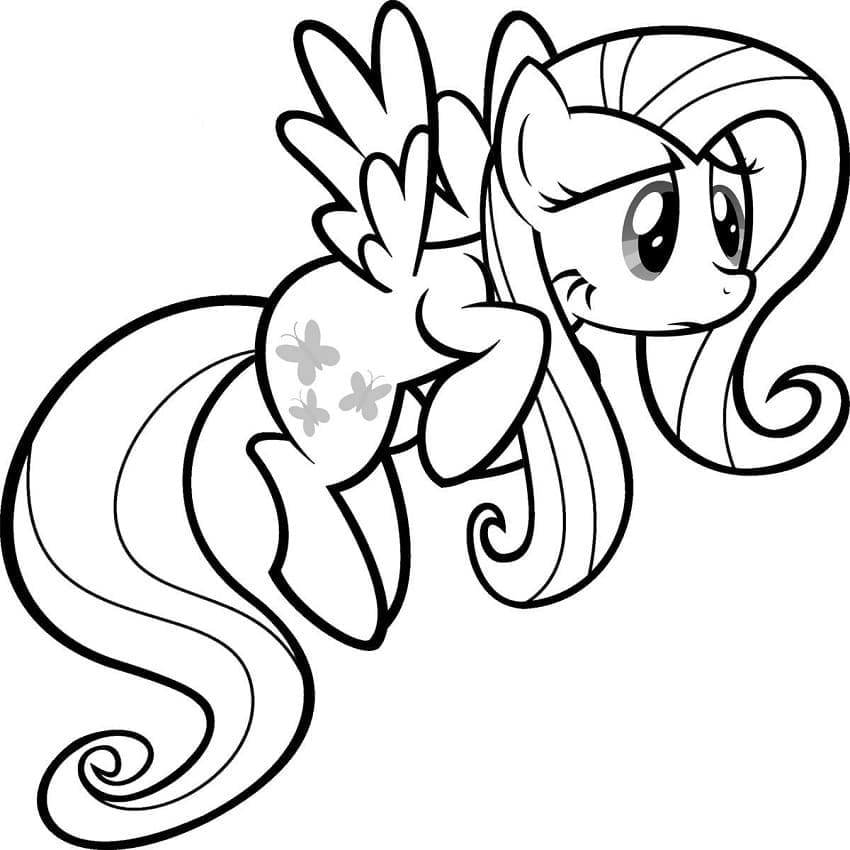 Desenho de Foto de Fluttershy para Colorir