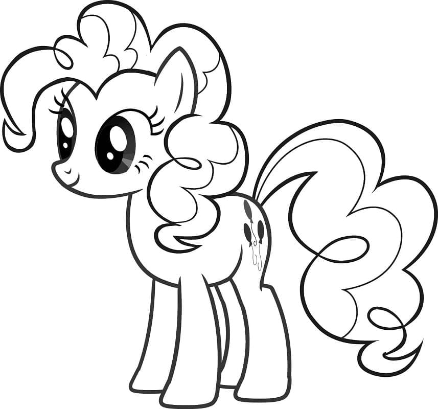 Desenho de Incrível Pinkie Pie para Colorir