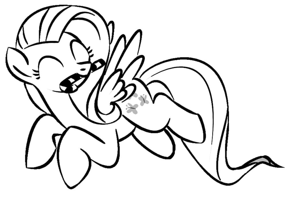Desenho de My Little Pony Fluttershy para Colorir