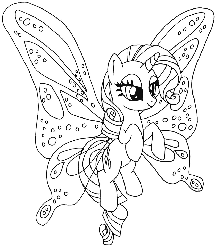 Desenho de My Little Pony Infantil para Colorir