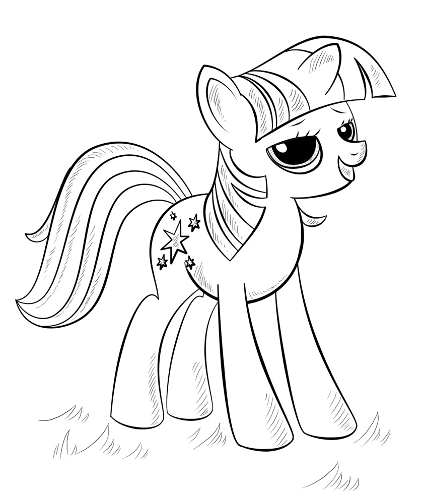 Desenho de My Little Pony para Colorir Pdf