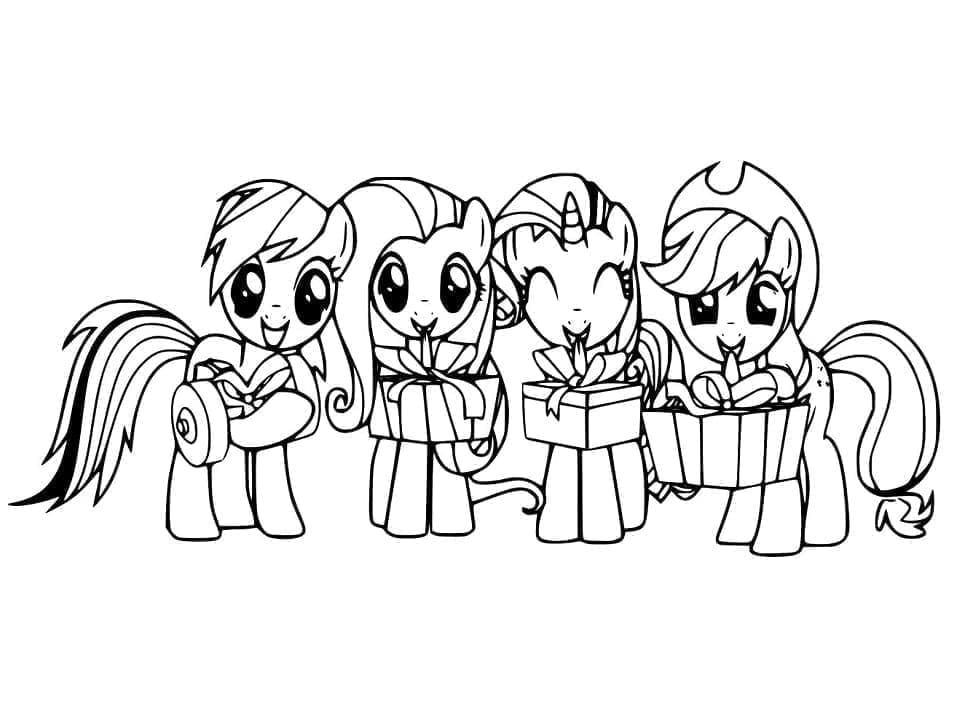Desenho de My Little Pony para Crianças para Colorir
