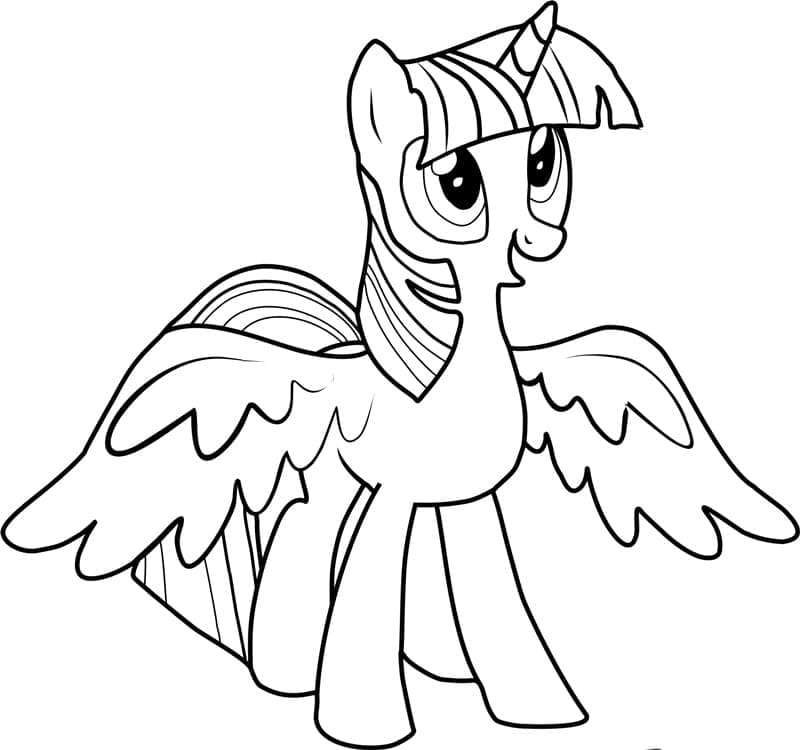 Desenho de My Little Pony Twilight Sparkle para Colorir