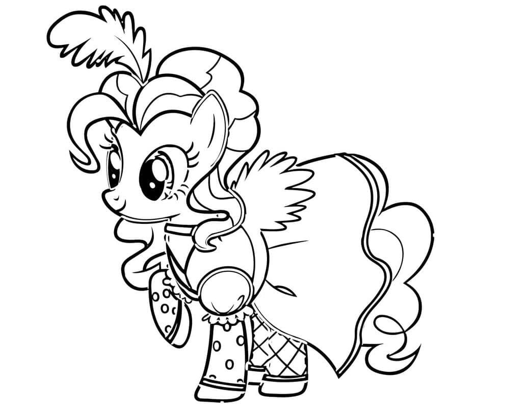 Desenho de Pinkie Pie Maravilhosa para Colorir